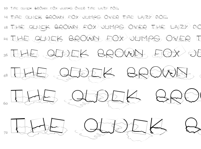 Soul Puddle font waterfall
